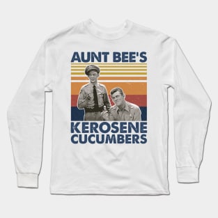 Aunt Bee's Kerosene Cucumbers Retro Style Long Sleeve T-Shirt